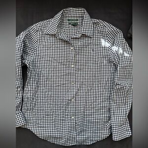 Lauren Ralph Lauren gingham no-iron shirt size L